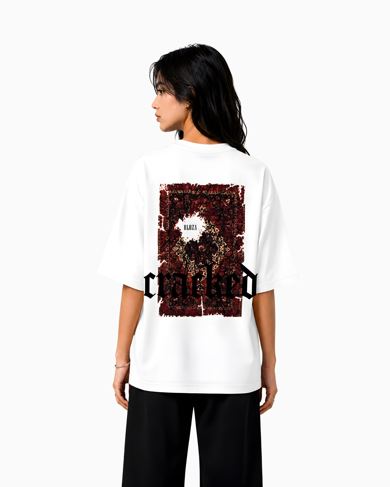 Cracked DropShoulder T Shirt