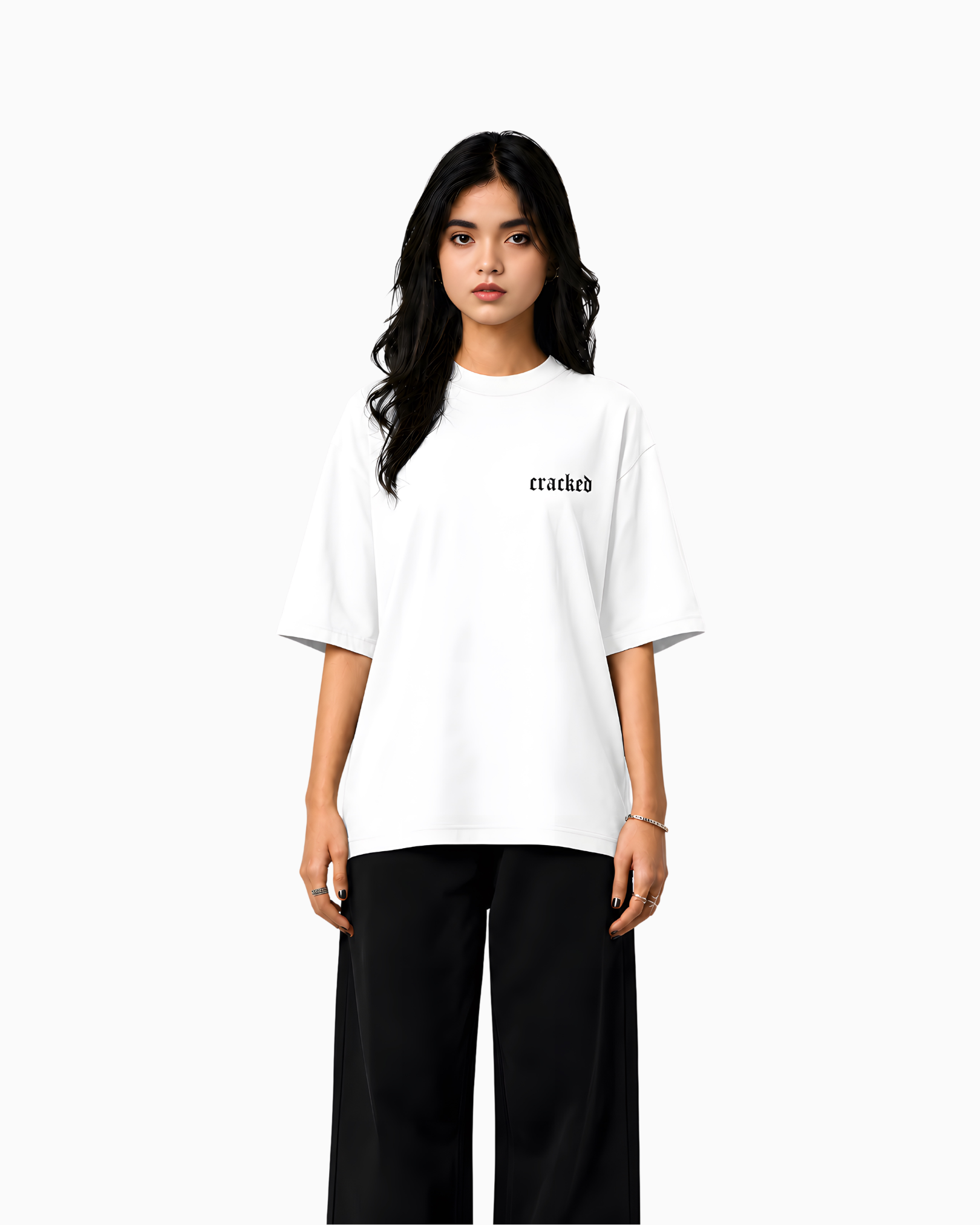 Cracked DropShoulder T Shirt