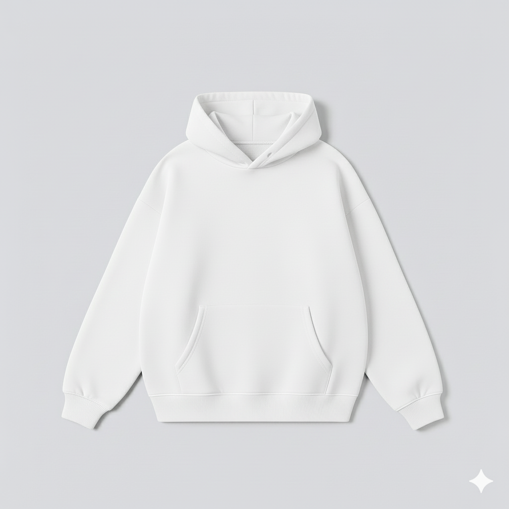 Drop White Hoodie