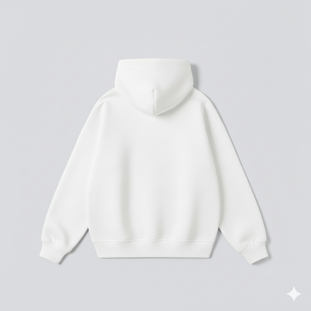 Drop White Hoodie